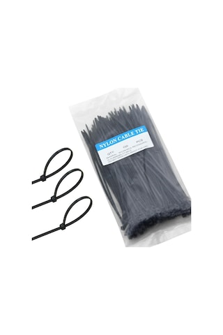 Plastik Siyah Kablo Bağı - 100x2.5 Mm 10cm - 100 Adet 2.5 X 100mm - Siyah