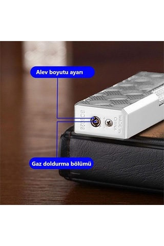 Parmida M3 Çarklı Mekanik Çakmak Gümüş