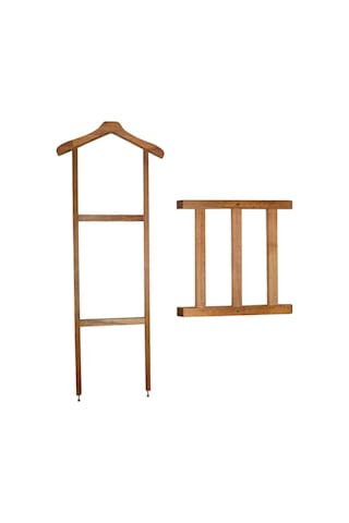 Apak Ahşap Dekoratif Dilsiz Uşak Elbise Ceket Palto Askısı Meşe