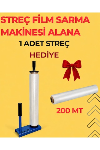 Glc Palet Streç Film Sarma Aparatı +streç Film Kare Mavii