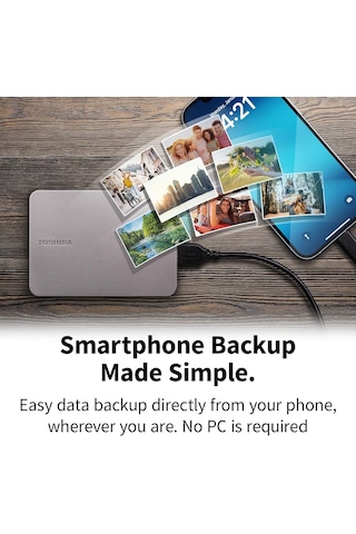 Canvio Flex 2.5 2tb Usb 3.2 Gen-1 + Type-c + Type-a Hdtx220escaa Taşınabilir Harici Sabit Disk