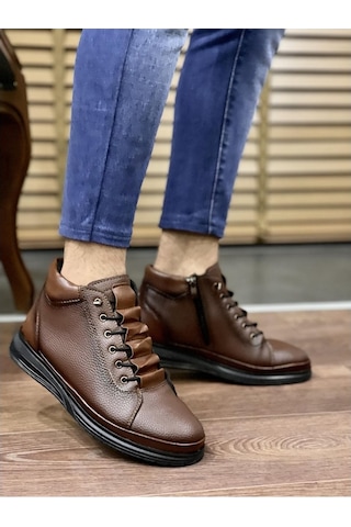 Muggo M226 Garantili Erkek Kışlık Bağcıklı Fermuarlı Bot