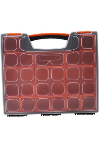 Leasetake Bf-312 Lastic Donanım Aleti Saklama Kutusu Anahtar Vida Parçaları Donanım Düzenleyici Kutusu Siyah Ve Turuncu