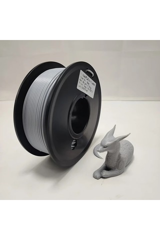 Techbloom Yüksek Kaliteli Pla Filament Grey 250g 1.75mm +/- 0.02mm Çoğu Fdm 3d Yazıcı Uyumlu Vakumlu