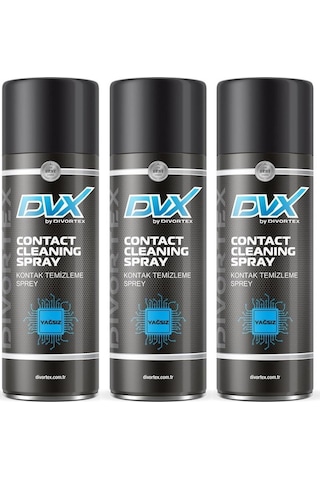 Divortex Yağsız Kontak Temizleme Spreyi 400 ML x 3 Adet