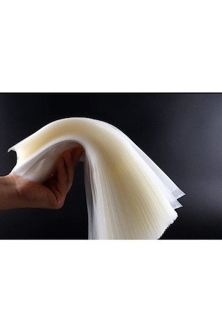 17x25, 200 Adet Tırtıklı Vakum Makinesi Poşeti- Torbası