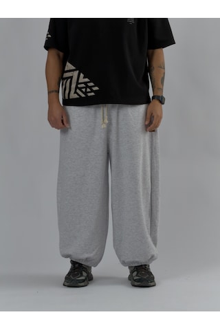 Cocopelli Gri Oversize Baggy Erkek Pantolon Coc3416