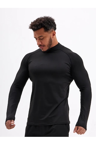 Uvın Rashguard Süveter Spor Temel Termal Süveter 325756416 Siyah