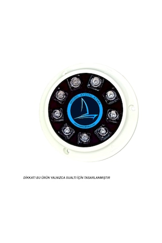 A3 Star 9 Ledli Sualtı Aydınlatması 12-24 Volt Yeşil