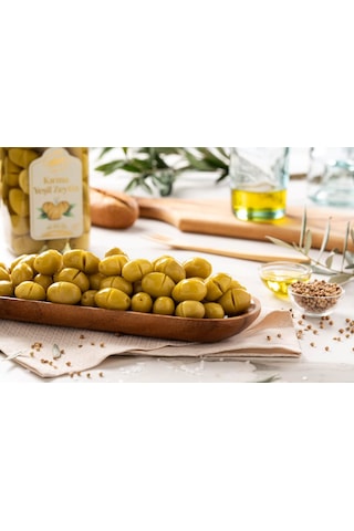 Kırma Yeşil Zeytin 141-160 Cam Kavanoz 900 Gr