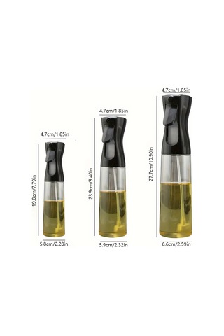 Eastmeeetwest--1 Adet, Yağ Püskürtücü, Mutfak Yağ Püskürtücü, Zeytinyağı Püskürtücü, Ev Yağ Püskürtücü, Salata Izgara, Mutfak Pişirme, Pişirme, Piknik, Mutfak Malzemeleri, Kum Izgara Aletleri İçin 200 Ml Siyah