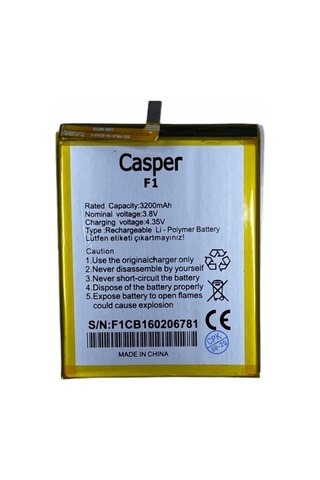 Senalstore Casper Via F1 Batarya Pil + Tamir Seti