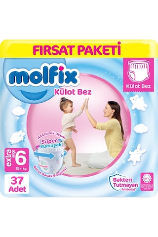 Molfix Külot Bebek Bezi 6 Numara Fırsat Paketi 37 Adet
