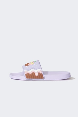 DeFacto Kız Çocuk Düz Taban Eva Terlik D8916A825SMPR66 Mor