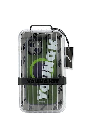 Youngkit - Apple Uyumlu iPhone 15 Binfen Arka Koruma Kılıf - Pembe Pembe