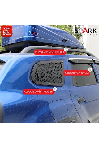Dacia Duster 2018-2024 Yıl Aralığı Uyumlu Metal Kelebek Cam 2 Parça