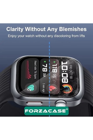 Forzacase Huawei Watch D2 İçin Çerçeveli Tam Kaplayan 3d Pet Ekran Koruyucu Film - Fc016