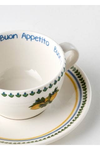 Bella Maison Lemoncello Porselen 2'li Çay Fincanı Seti 270 Cc Çok Renkli