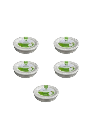 Roll-up Nature Ekolojik Karton Kağıt Tek Kullanımlık Oval Tabak - 20x26 Cm. - 50 Adetlik 5 Paket Diğer
