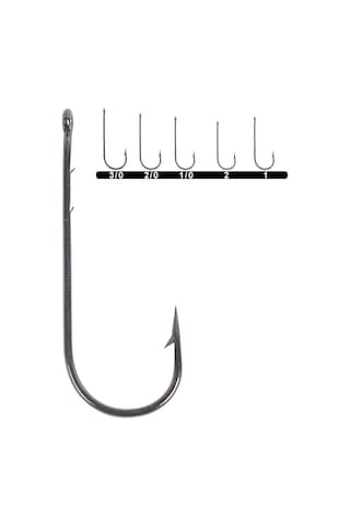 Youvella 1280 Uzun Delikli Lüfer İğnesi 100'lü Kutu Black Nikel No : 2/0