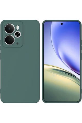 Realme 14T 5G Uyumlu Silikon Kılıf - Kamera Korumalı Esnek Pastel Renk Kapak - Yeşil