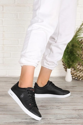 U.s. Polo Assn. Franco 3pr Anatomik Orijinal Ürün Rahat Unisex Sneaker Ayakkabı Siyah - Beyaz