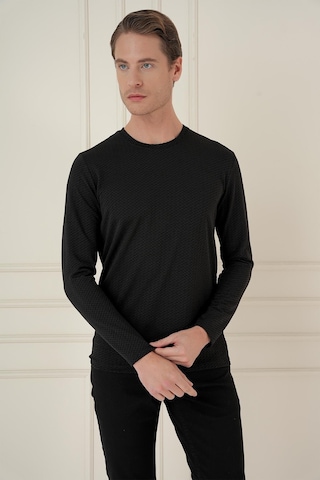 Efor Ts 889 Slim Fit Siyah Spor T-shirt Siyah