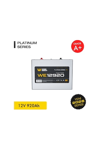 Werer Energy 12V 920Ah LiFePO4 Platinum Series Bluetooth'lu Lityum Demir Fosfat Akü