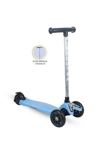 Tois Colorwase Led Işıklı Yükseklik Ayarlı Scooter Mavi