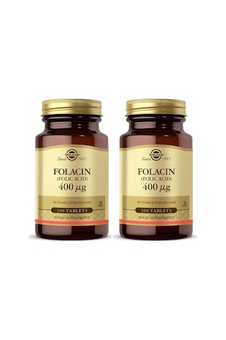 Solgar Folic Acid 400 Mcg 100 Tablet 2 Adet