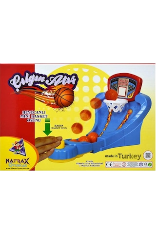 Akçiçek Oyuncak Mini Masa Üstü Basket Oyunu Eğlenceli Oyuncak