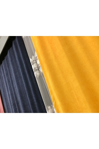 Perdefony 43 Renk Güneşlik Fon Perde Düz Dikim