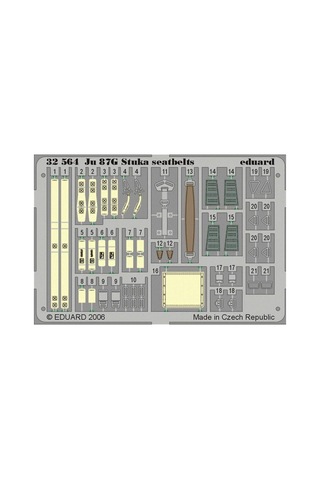 Eduard 32564 1/32 Ölçek, Ju 87 Stuka Seatbelts For Hasega