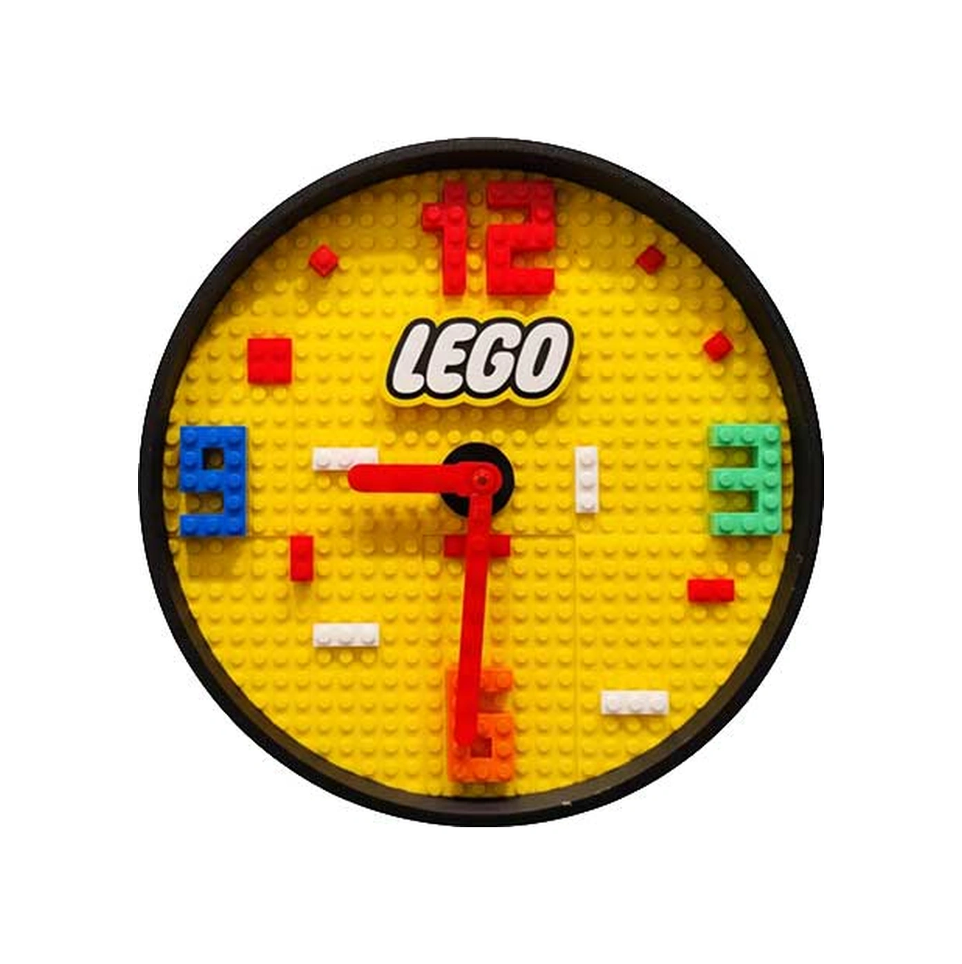 Lego Duvar Saati Beyaz