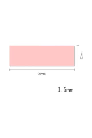 Wozlo 0 5mm 22 70mm Termal Pad M2 Ssd Chipset Soğutucu 7x2cm Yüksek İletken Pembe 9w/mk