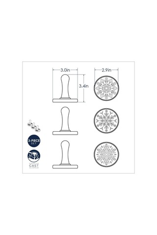 Nordicware Kar Taneleri Kurabiye Baskı Pulları