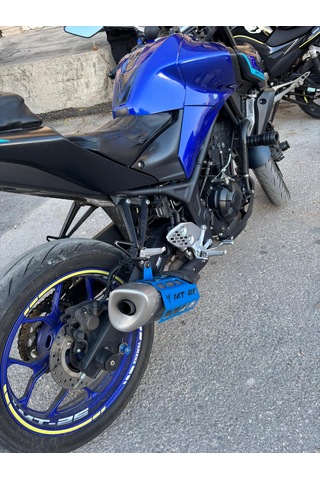 Yamaha Mt-25 Egzoz Koruması Mavi