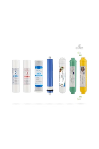 Açık Kasa Su Arıtma Cihazı 7li Filtre Seti Standart Membran Set Açık Kasa Su Arıtma Cihazı 7li Filtre Seti Standart Membran Set