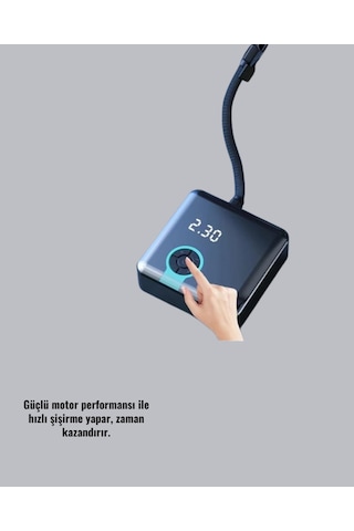 Zc001 Led Ekranlı Araç Pompası Çok Renkli