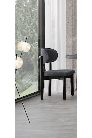 Tarsus Ahşap Antrasit Sandalye 6 Adet Antrasit