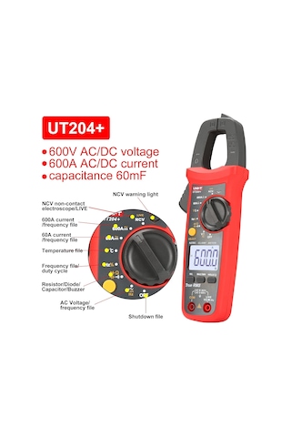 Ut204 + Dijital Sıkıştırma Ölçüm Cihazı Sıcaklık Alternatif Akım Doğru Akım Gerilim Direnç Test