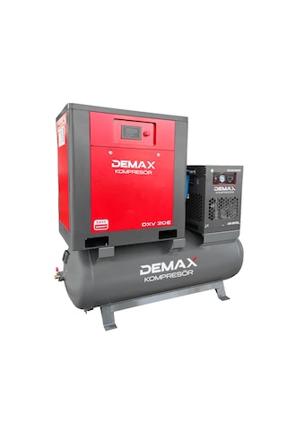 20 Hp 500 Lt Depo Üstü İnventörlü Vidalı Hava Kompresörü Demax