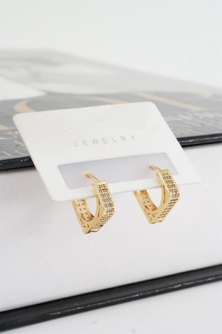 Kadın Vip Seri Zirkon Taşlı 1.6 Cm Kare Model Küpe