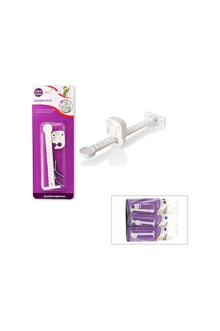 İdeal Baby Ide-09 Ayarlı Pencere Kilidi - Çocuk Emniyeti- 24'li Paket