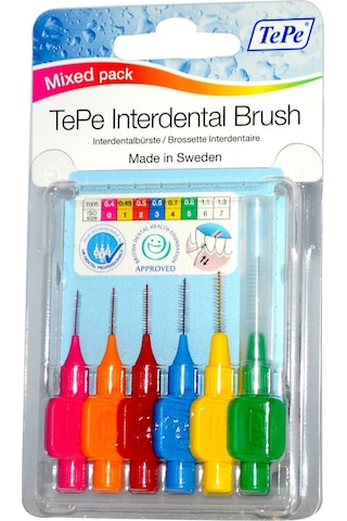 Tepe Interdental Arayüz Fırçası Karışık Set 6'lı
