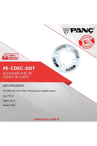 Pe-Cdsc-Ddt Konvansiyonel Tip Dedektör Soketi