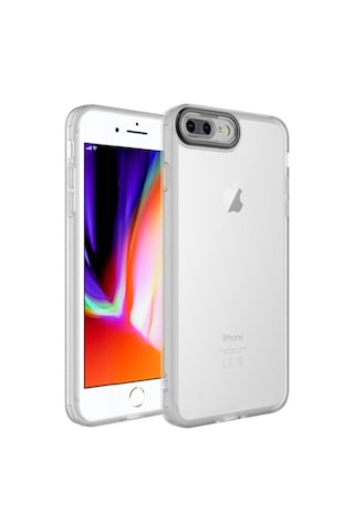 Apple Uyumlu iPhone 7 Plus Kılıf Kamera Korumalı Transparan Zore Post Kapak Renksiz
