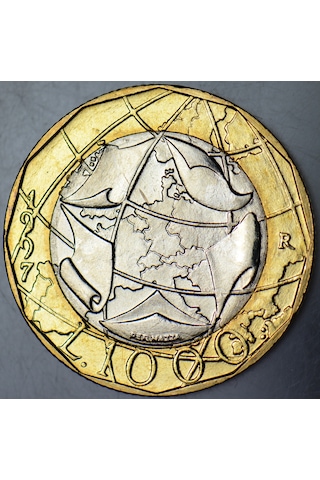 İtalya 1000 Liret 1997 Bimetal Çil.
