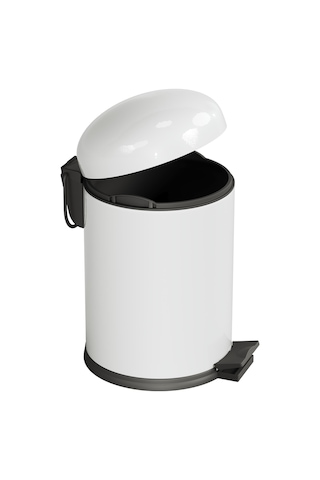 Aqua Bagno Smile Çöp Kovası -pedallı 5 Lt. , Beyaz