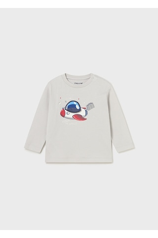 Mayoral Gri Bebek Tshirt - Mayoral - Açık Gri - 18-ay - 2014--açık Gri-18-ay